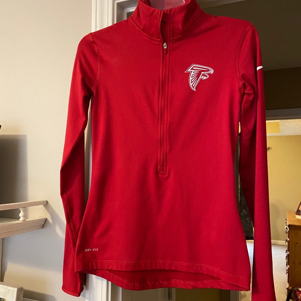 ATLANTA FALCONS long sleeve qtr zip pullover